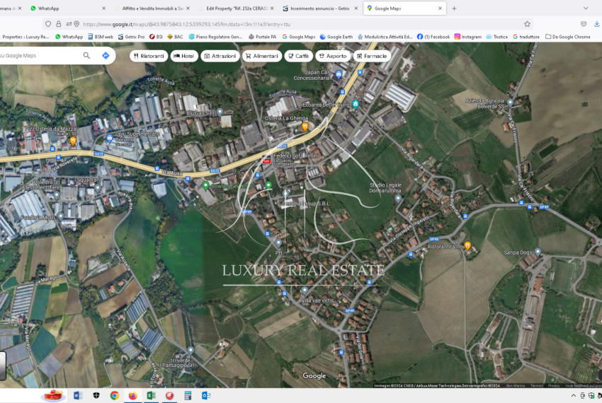 mappa aerea Cerasolo Rimini